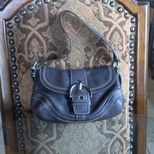 Coach dark brown shoulder bag - Like new